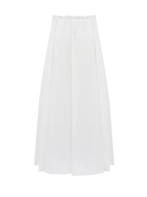 Gonna Fanny in popeline stretch Bianco Liviana Conti | L5SK48A01-0
